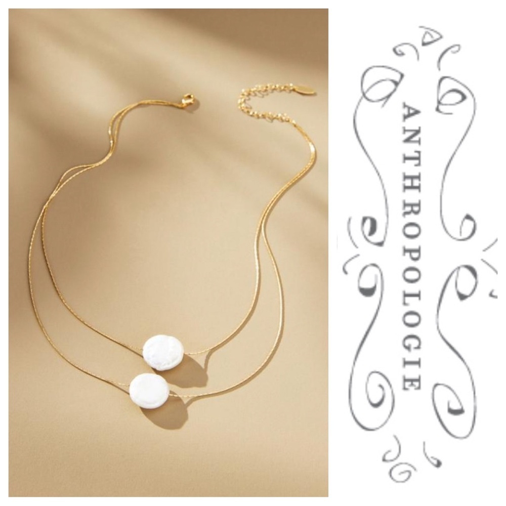 NWT Double Layer Pearl Necklace